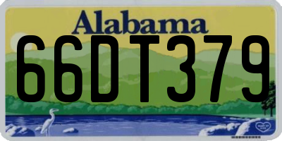 AL license plate 66DT379