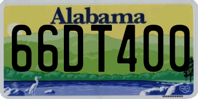 AL license plate 66DT400