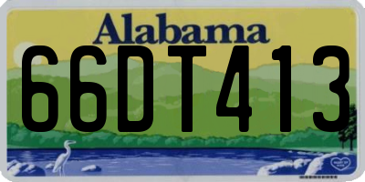 AL license plate 66DT413