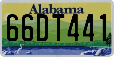 AL license plate 66DT441