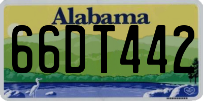 AL license plate 66DT442