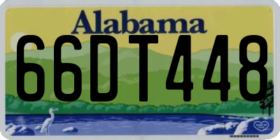 AL license plate 66DT448