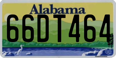 AL license plate 66DT464