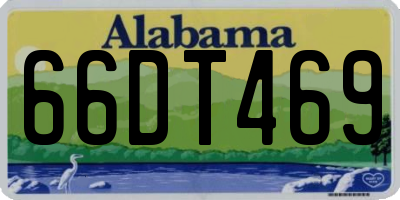 AL license plate 66DT469
