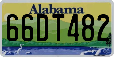 AL license plate 66DT482