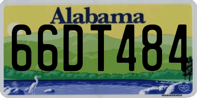 AL license plate 66DT484