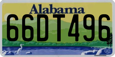 AL license plate 66DT496