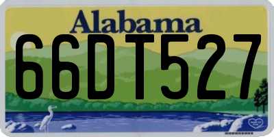 AL license plate 66DT527