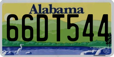 AL license plate 66DT544