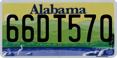 AL license plate 66DT570