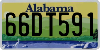 AL license plate 66DT591