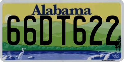 AL license plate 66DT622