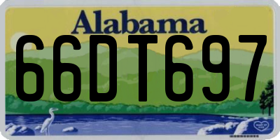 AL license plate 66DT697
