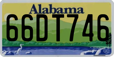 AL license plate 66DT746