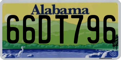 AL license plate 66DT796