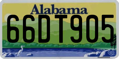 AL license plate 66DT905
