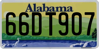 AL license plate 66DT907