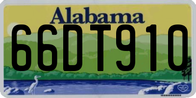 AL license plate 66DT910