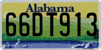 AL license plate 66DT913