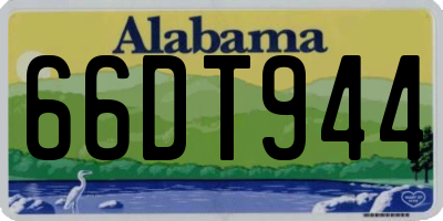 AL license plate 66DT944