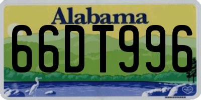 AL license plate 66DT996