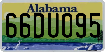 AL license plate 66DU095