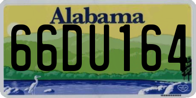 AL license plate 66DU164