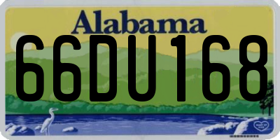 AL license plate 66DU168