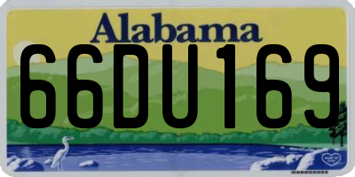 AL license plate 66DU169