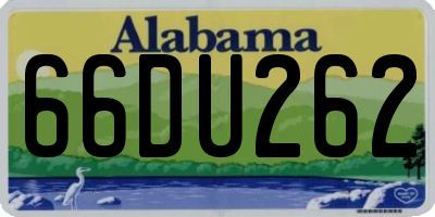 AL license plate 66DU262