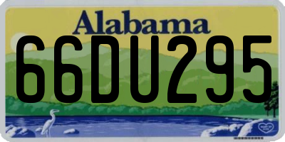 AL license plate 66DU295