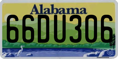 AL license plate 66DU306