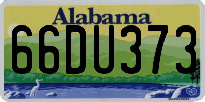AL license plate 66DU373