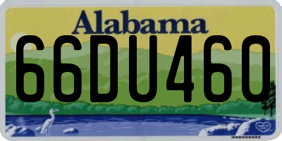 AL license plate 66DU460