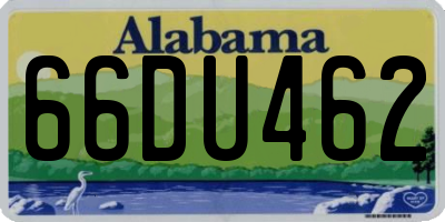 AL license plate 66DU462