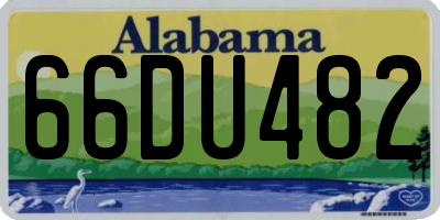 AL license plate 66DU482
