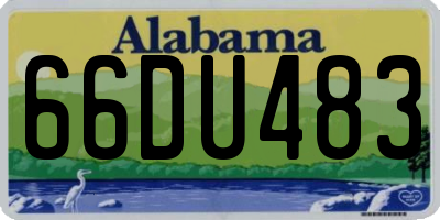 AL license plate 66DU483