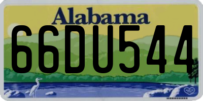 AL license plate 66DU544