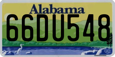 AL license plate 66DU548