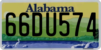 AL license plate 66DU574