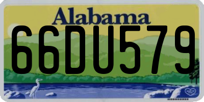 AL license plate 66DU579
