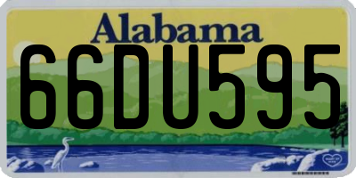 AL license plate 66DU595