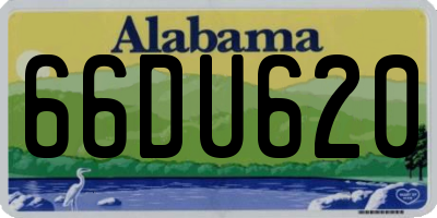 AL license plate 66DU620