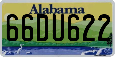 AL license plate 66DU622