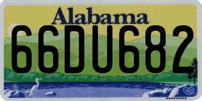 AL license plate 66DU682