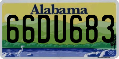 AL license plate 66DU683