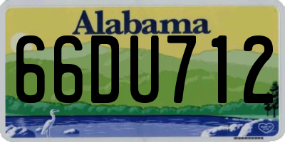 AL license plate 66DU712