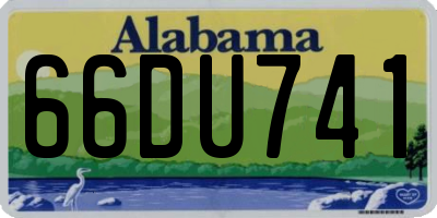 AL license plate 66DU741