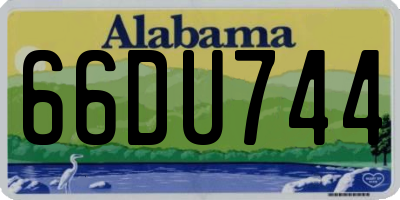 AL license plate 66DU744