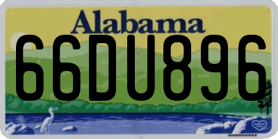 AL license plate 66DU896